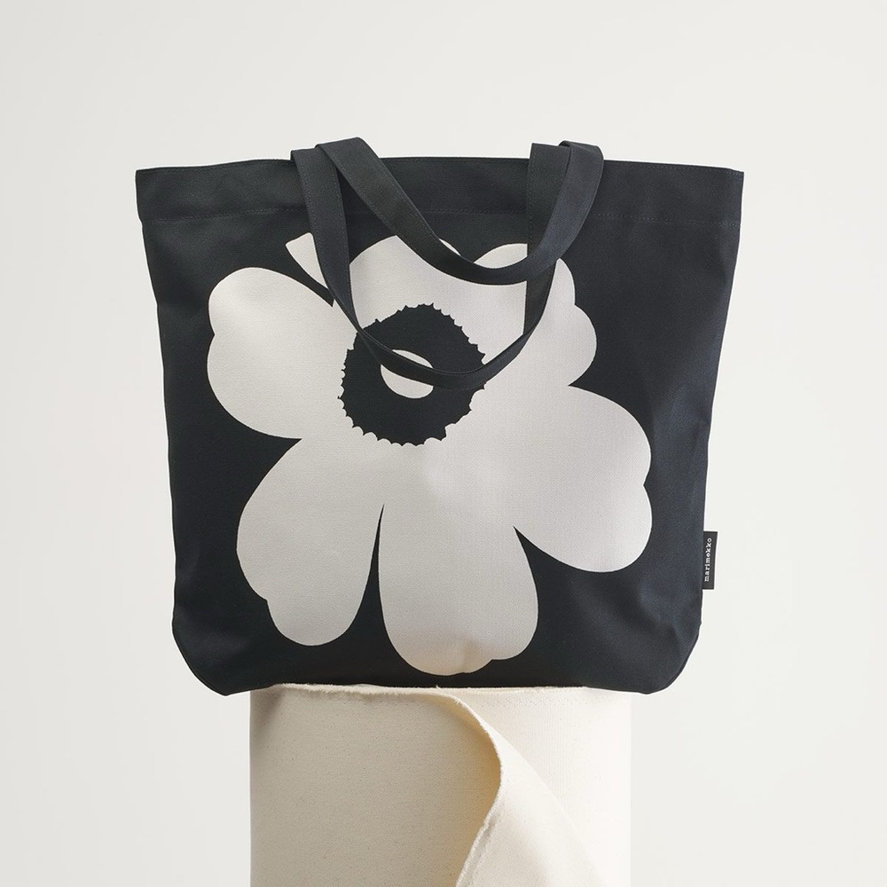 Marimekko Black and White Torna Tote Bag
